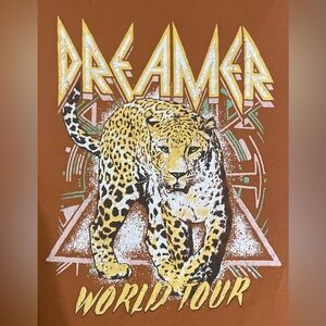 Dreamer Orange Leopard Print Sweater